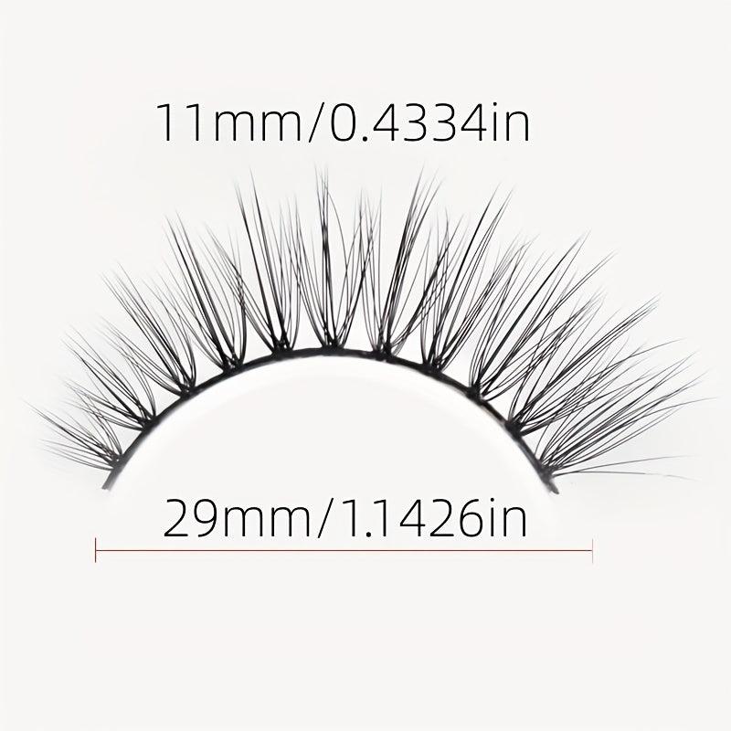 3D False Eyelashes Natural Cross Daily Makeup Eye Lashes for Women