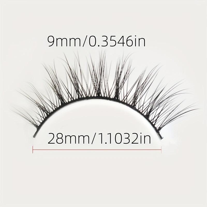 3D False Eyelashes Natural Cross Daily Makeup Eye Lashes for Women