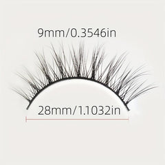 3D False Eyelashes Natural Cross Daily Makeup Eye Lashes for Women
