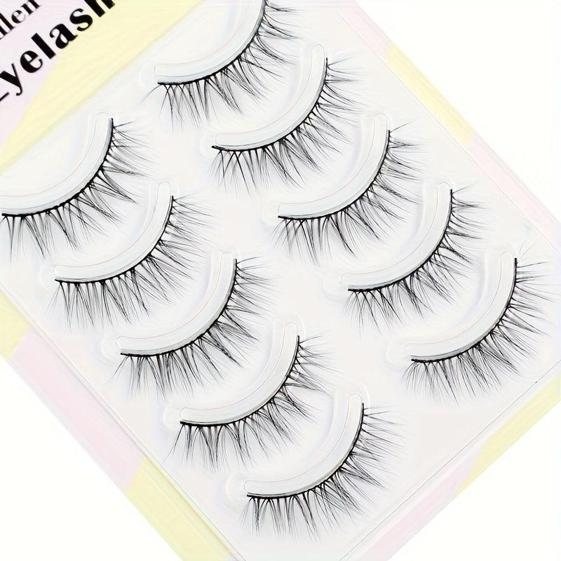 3D False Eyelashes Natural Cross Daily Makeup Eye Lashes for Women