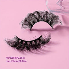 5 Pairs 22mm Fishtail False Eyelashes Multilayered Fluffy Curly