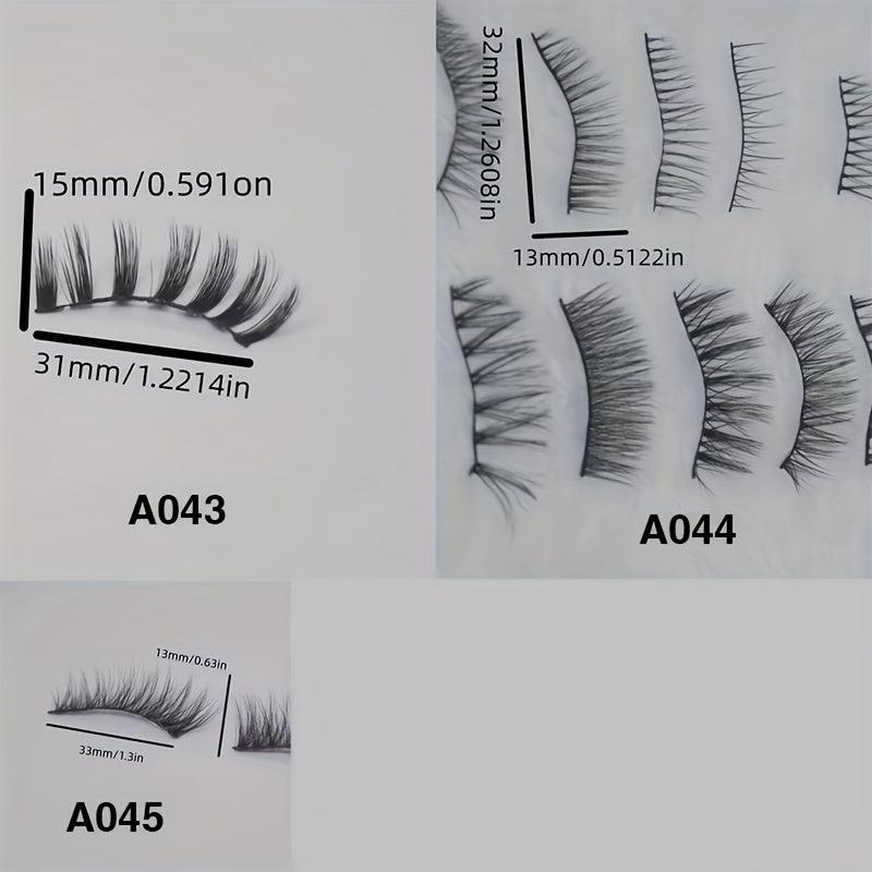 10 Pairs 3D Natural Thick False Eyelashes Daily Makeup