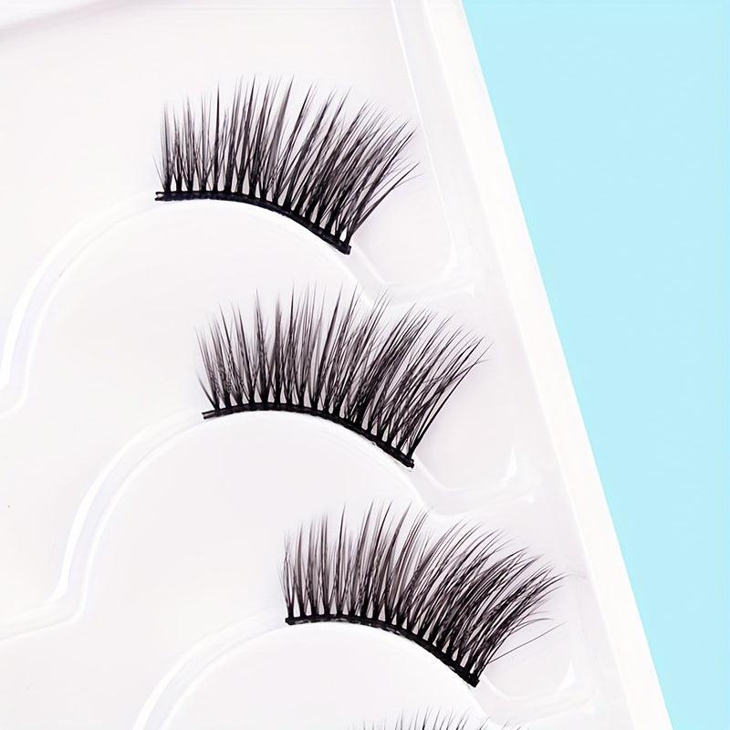 6 Pairs Wispy Natural Look False Eyelashes for Women