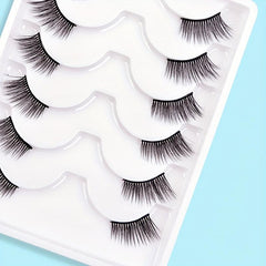 6 Pairs Wispy Natural Look False Eyelashes for Women