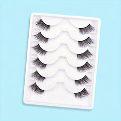 6 Pairs Wispy Natural Look False Eyelashes for Women
