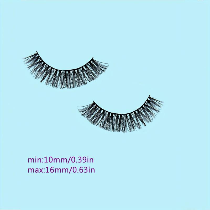 8 Pairs Fluffy False Eyelashes Elongated End Eye Thick Volume Curly Lashes