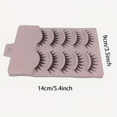 5 Pair Manga Lashes Natural Long Makeup Strip False Eyelashes
