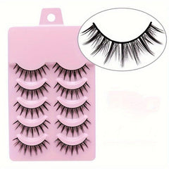 5 Pair Manga Lashes Natural Long Makeup Strip False Eyelashes