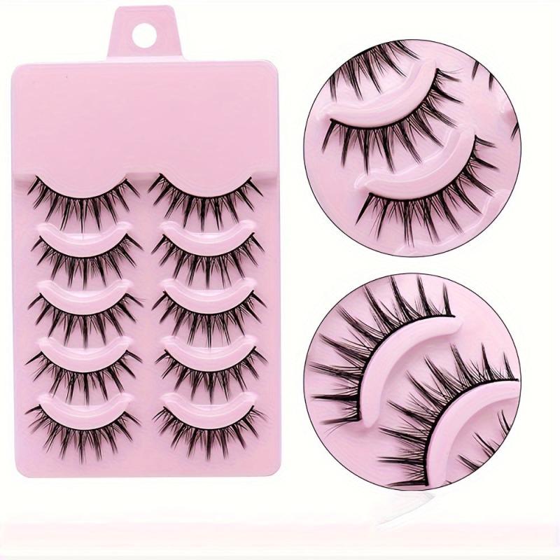 5 Pair Manga Lashes Natural Long Makeup Strip False Eyelashes