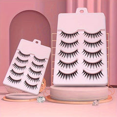 5 Pair Manga Lashes Natural Long Makeup Strip False Eyelashes