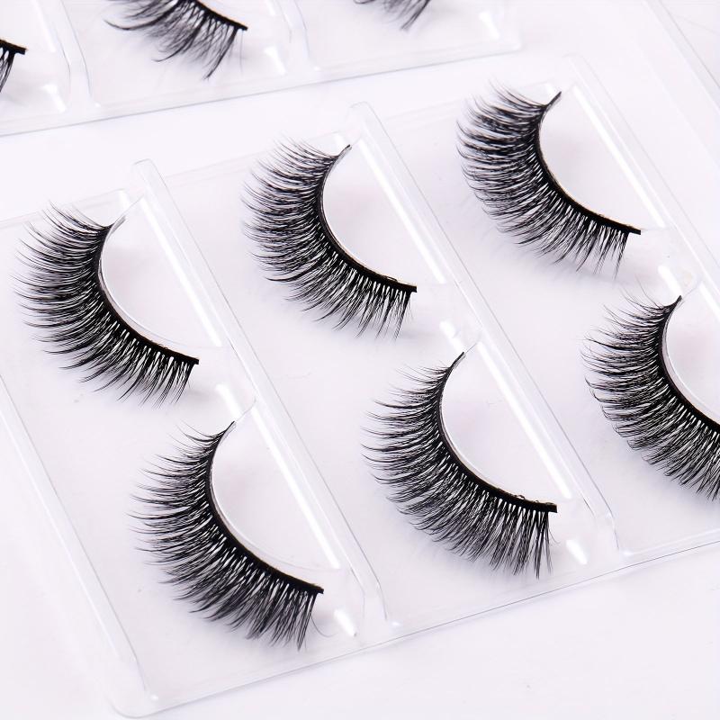 5 Pairs Fluffy Natural Strip 6D Volume False Eyelashes