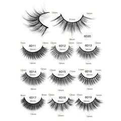 5 Pairs Fluffy Natural Strip 6D Volume False Eyelashes