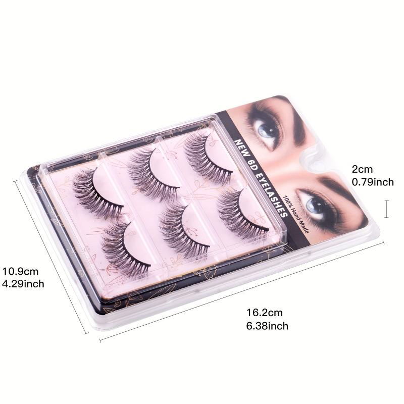5 Pairs Fluffy Natural Strip 6D Volume False Eyelashes