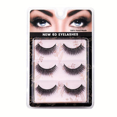 5 Pairs Fluffy Natural Strip 6D Volume False Eyelashes