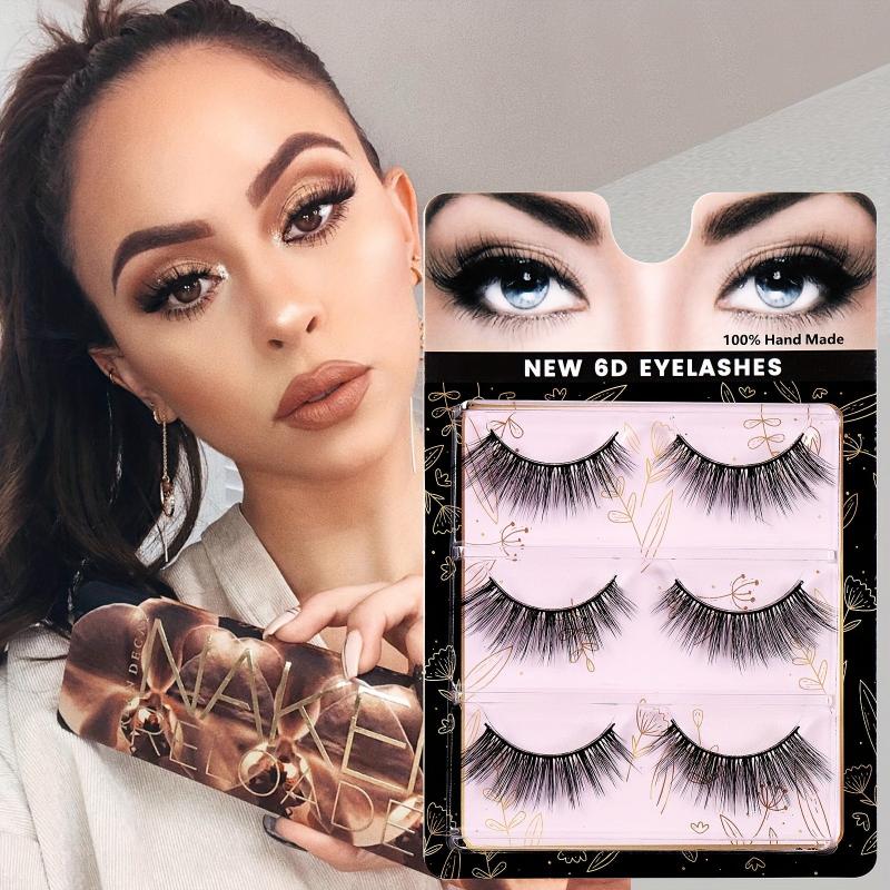 5 Pairs Fluffy Natural Strip 6D Volume False Eyelashes