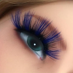5 Pairs Thick Curling 21mm Colored False Eyelashes