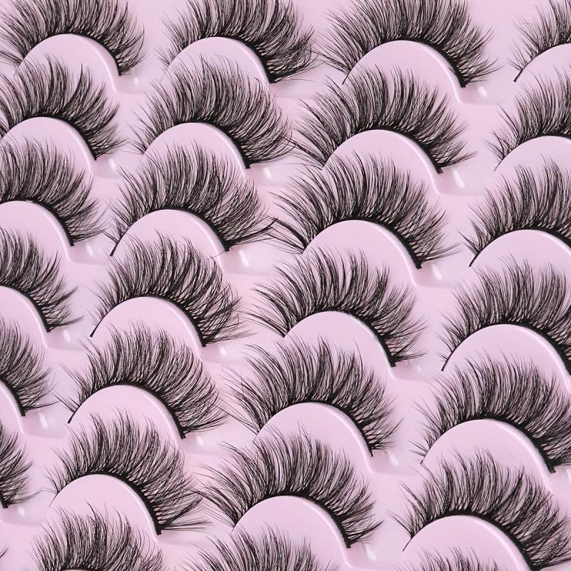 14 Pairs 15mm Faux 3D Mink Cat Eye Lashes