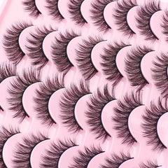 14 Pairs 15mm Faux 3D Mink Cat Eye Lashes