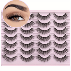 14 Pairs 15mm Faux 3D Mink Cat Eye Lashes