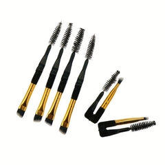 10pcs Foldable Double Head Makeup Brush Set