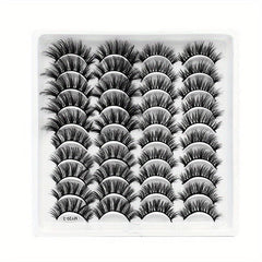 20 Pairs Fluffy Thick Curling False Eyelashes