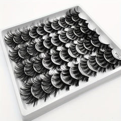 20 Pairs Fluffy Thick Curling False Eyelashes