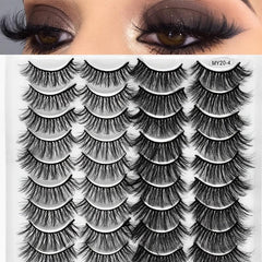 20 Pairs Fluffy Thick Curling False Eyelashes