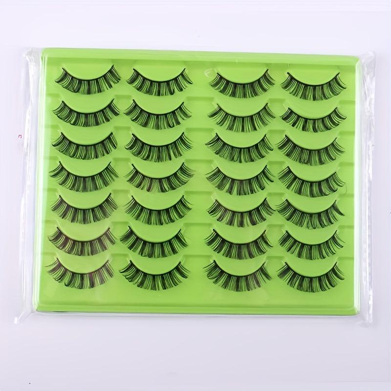 14 Pairs Fluffy Wispy Natural-Look False Eyelashes 3D Volume Extension