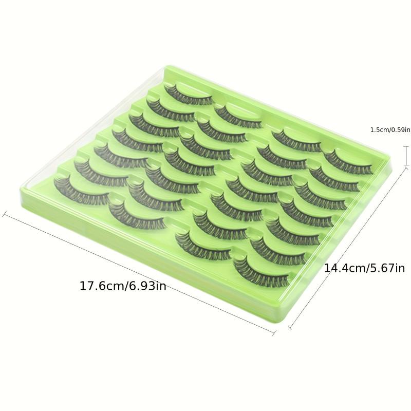 14 Pairs Fluffy Wispy Natural-Look False Eyelashes 3D Volume Extension