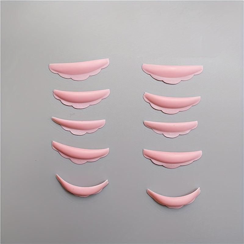 5 Pairs Silicone Eyelash Perm Pad Set