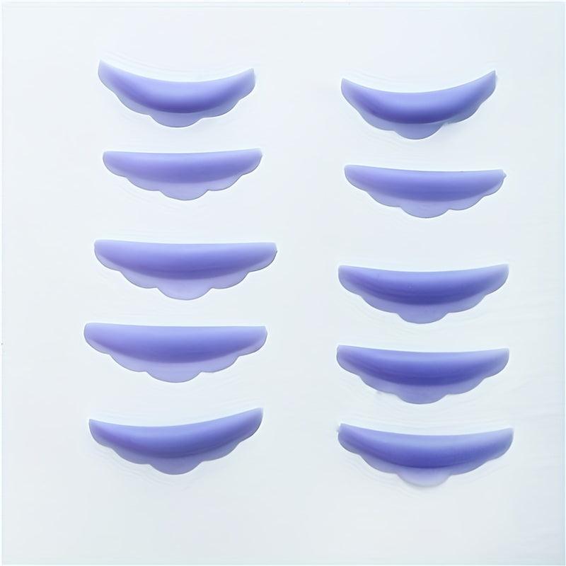 5 Pairs Silicone Eyelash Perm Pad Set