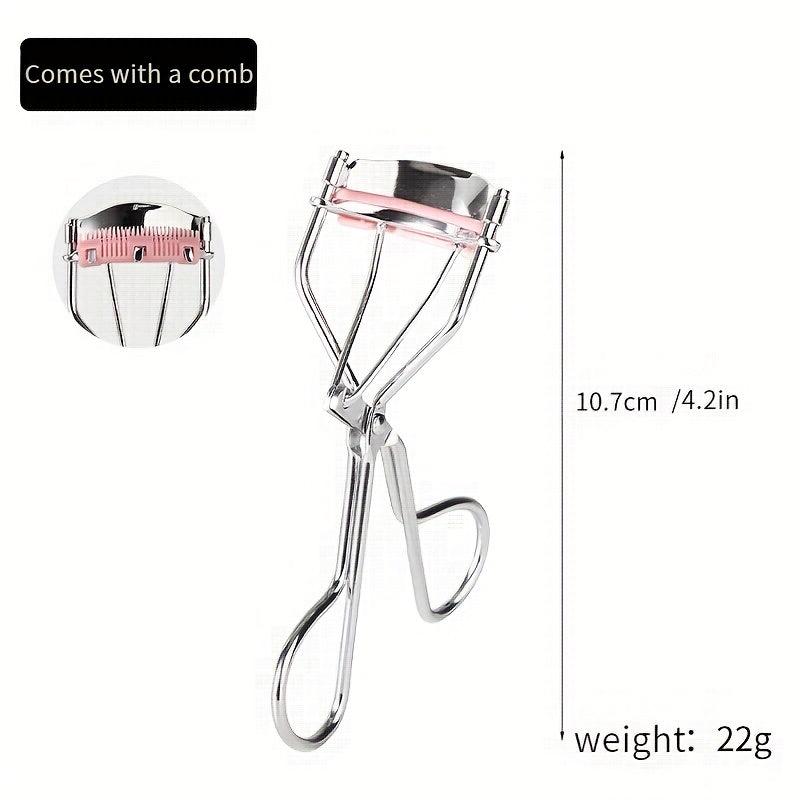 Sunflower Eyelash Curler Comb Lash Curler Makeup Tool Silvery