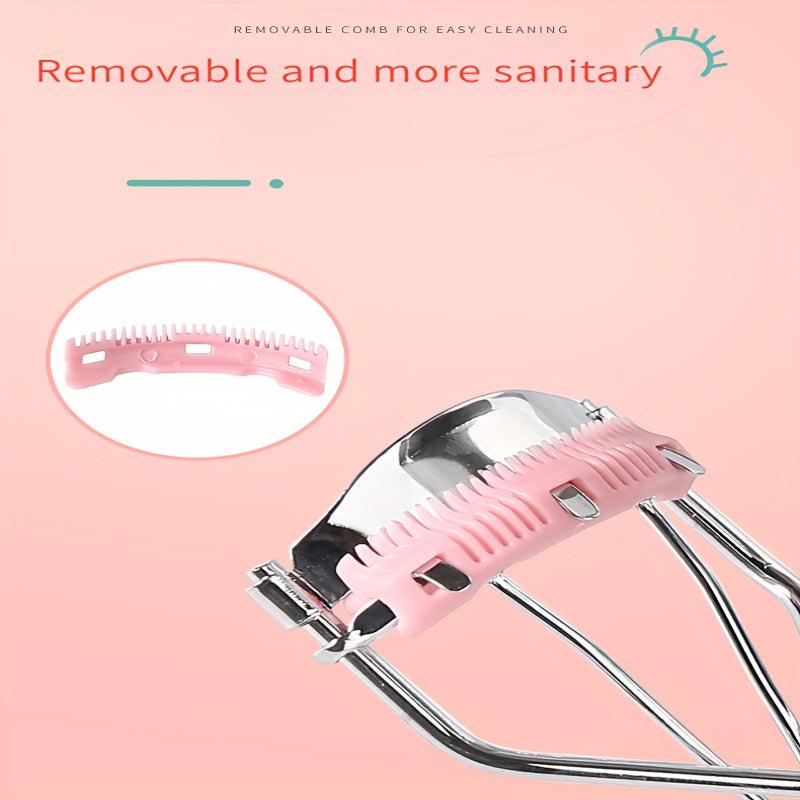 Sunflower Eyelash Curler Comb Lash Curler Makeup Tool Silvery