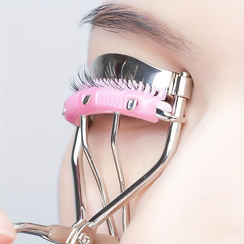 Sunflower Eyelash Curler Comb Lash Curler Makeup Tool Silvery