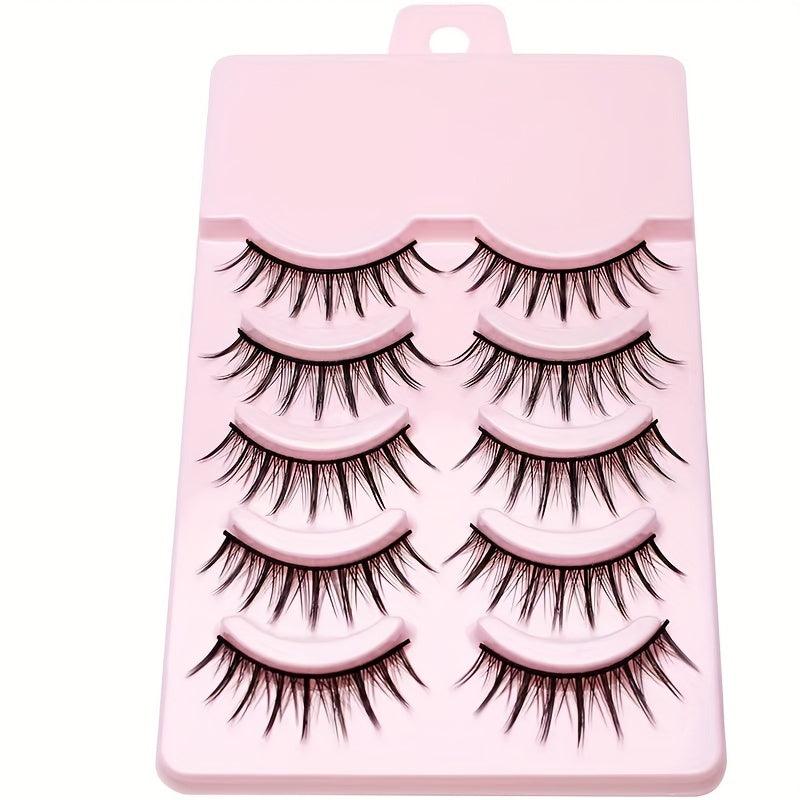 5 Pairs Thick Natural Look Manga Lashes Extension
