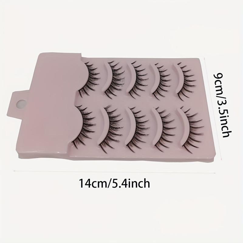 5 Pairs Thick Natural Look Manga Lashes Extension