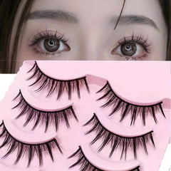 5 Pairs Thick Natural Look Manga Lashes Extension