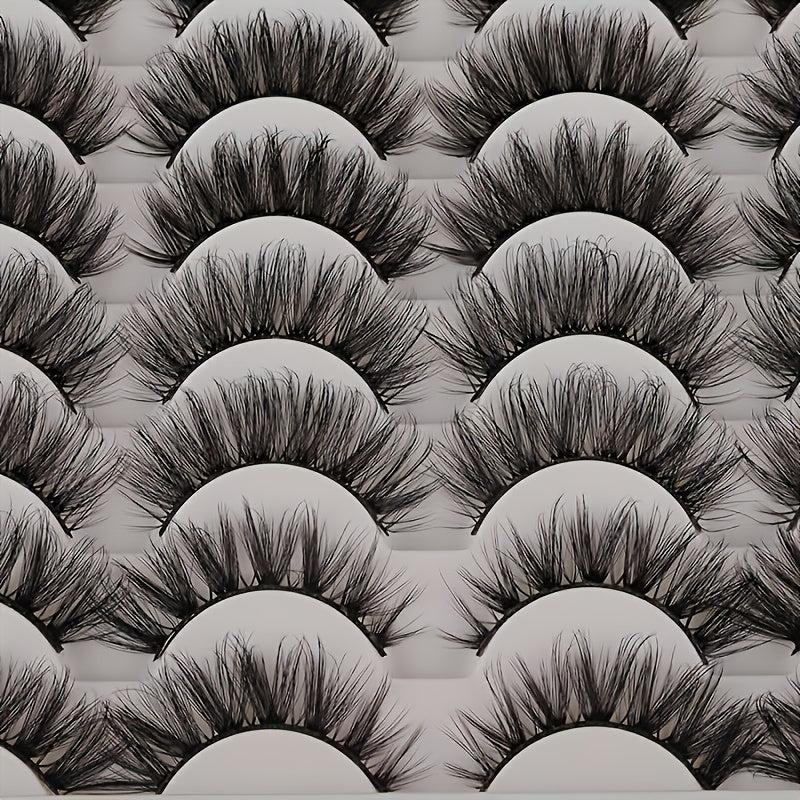 48 Pairs Fluffy Thick Faux Mink Lashes Soft Natural Long Wispy Full Strip Lashes