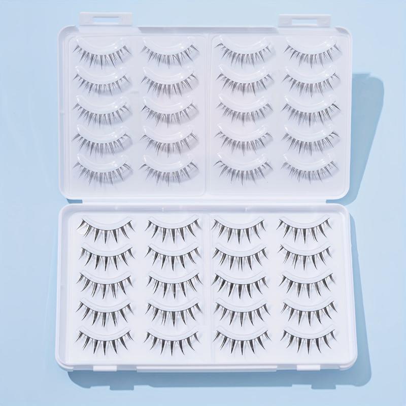 20 Pairs Fluffy Natural False Eyelashes Pack