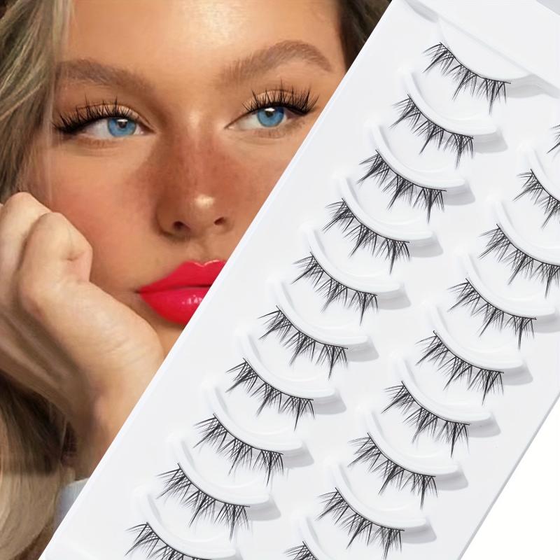 10 Pairs DIY Natural Soft False Eyelashes 12mm