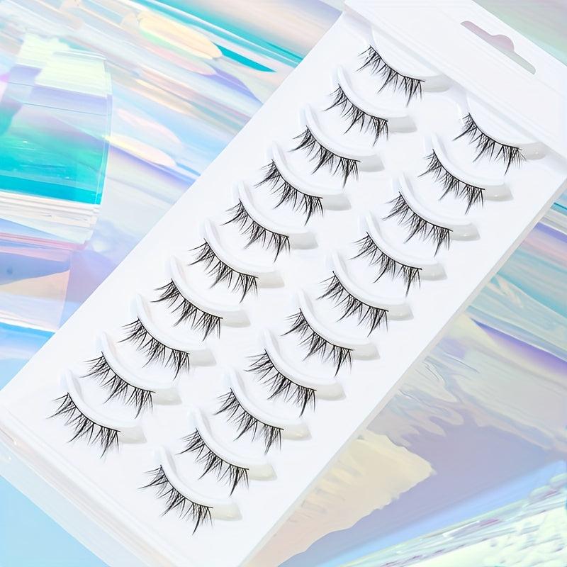 10 Pairs DIY Natural Soft False Eyelashes 12mm