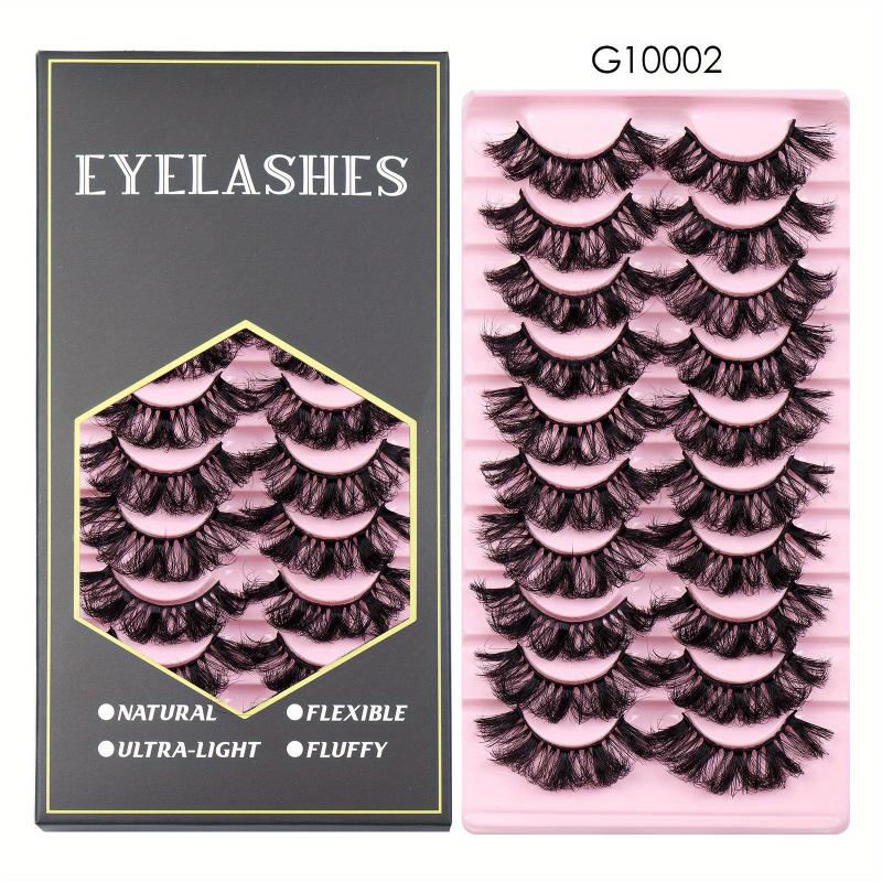 Faux Mink False Eyelashes Dramatic Messy Thick Lashes Curling Volume Lashes