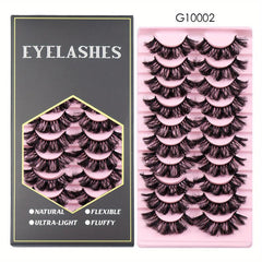 Faux Mink False Eyelashes Dramatic Messy Thick Lashes Curling Volume Lashes