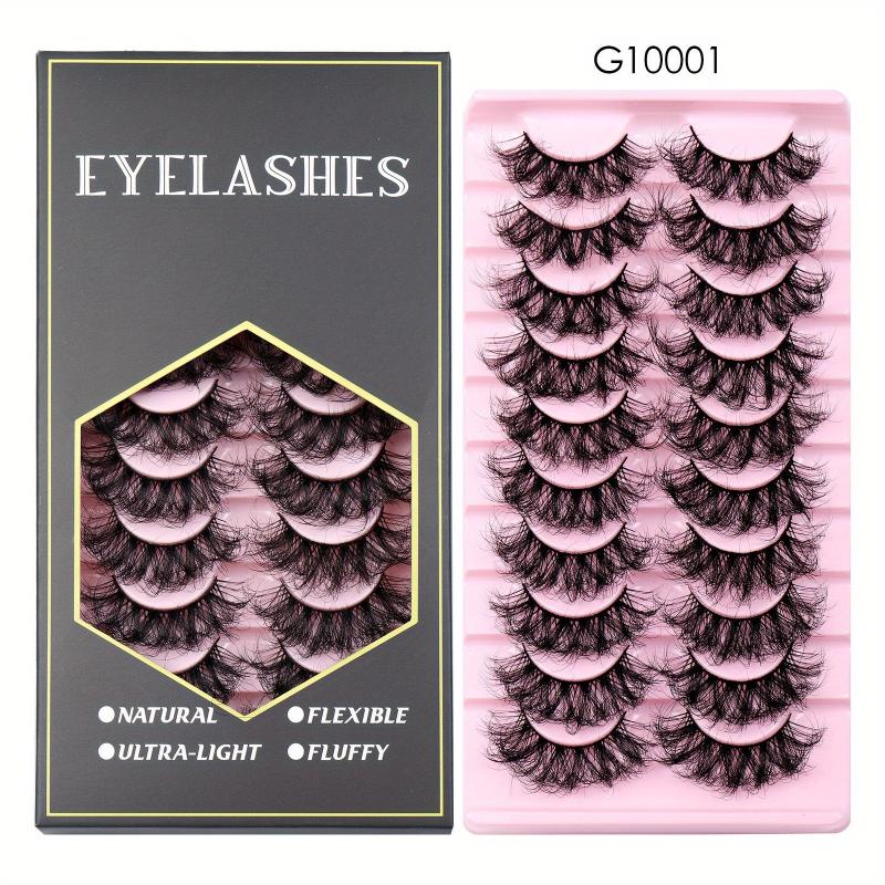 Faux Mink False Eyelashes Dramatic Messy Thick Lashes Curling Volume Lashes