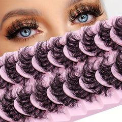 Faux Mink False Eyelashes Dramatic Messy Thick Lashes Curling Volume Lashes