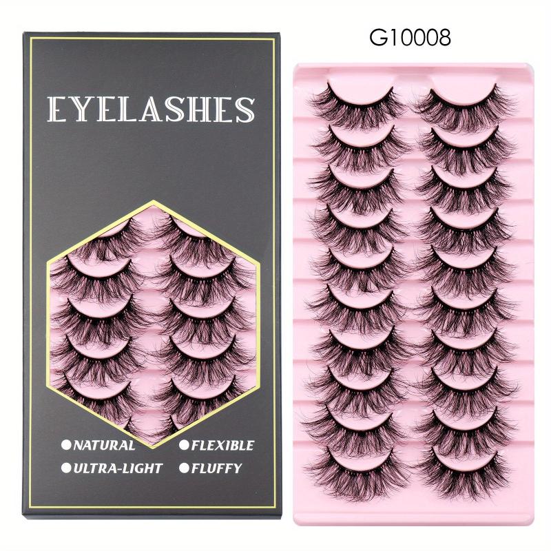 Faux Mink False Eyelashes Dramatic Messy Thick Lashes Curling Volume Lashes