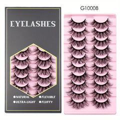Faux Mink False Eyelashes Dramatic Messy Thick Lashes Curling Volume Lashes