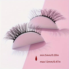 7 Pairs 5D Curly Cat Eyes False Eyelashes 12mm