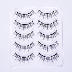 5 Pairs Spiky Manga Lashes for Cosplay 13mm False Eyelashes