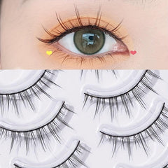 5 Pairs Spiky Manga Lashes for Cosplay 13mm False Eyelashes